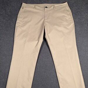 Public Rec Gamechanger Pants Men's Size 42x30 Beige Straight Fit Performance